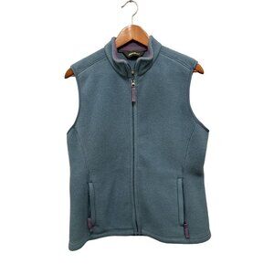 Women's Large Eddie Bauer Full Zip Vest in Turquoise Sage Color